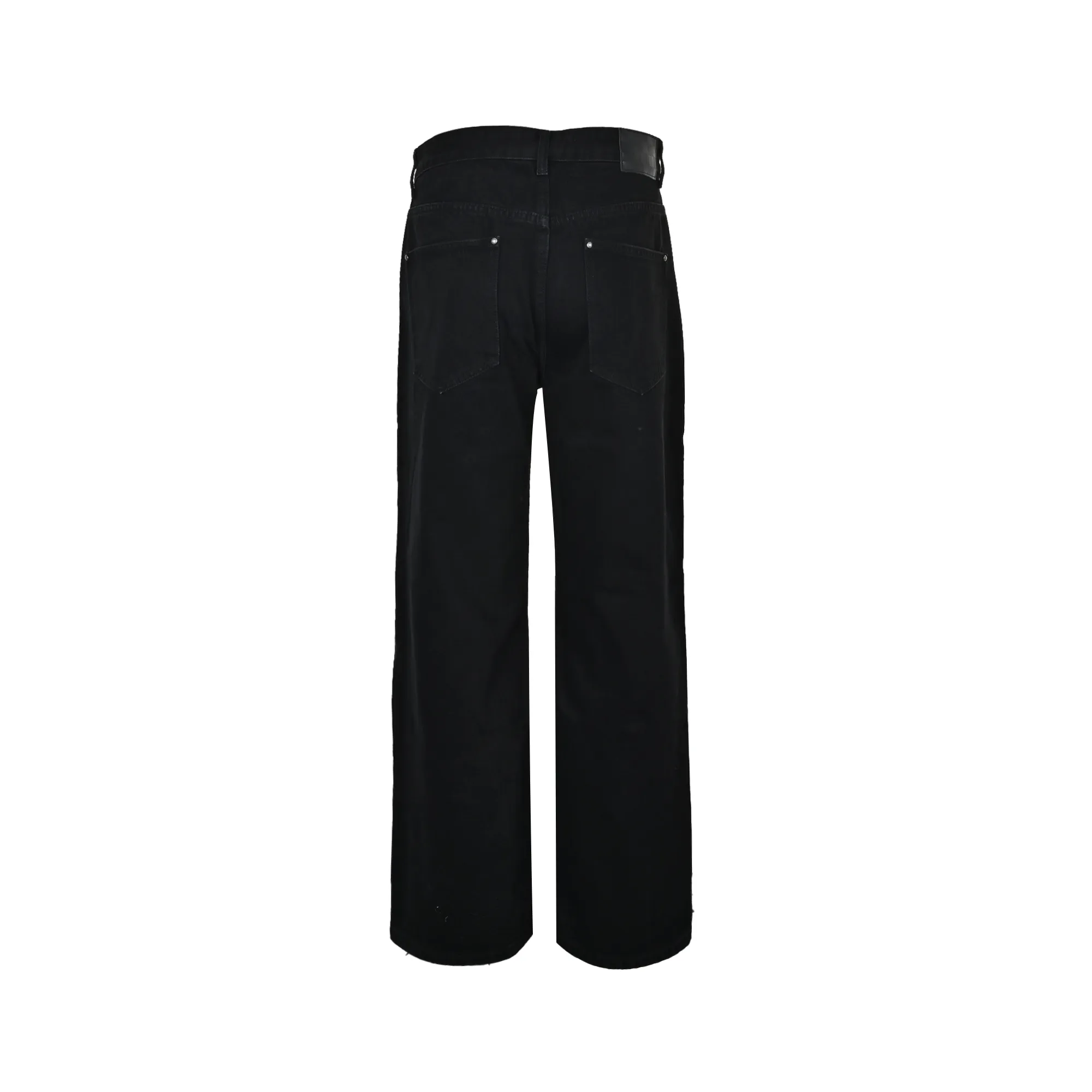 Louis Vuitton/Louis Vuitton 26ss embroidered ripped logo jeans